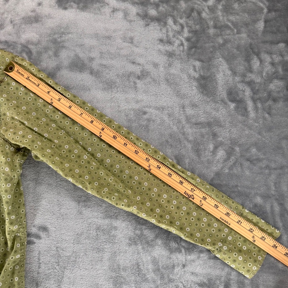 Ariat‎ Womens Long Sleeve Western Shirt Green PEARL snap  Size M Medium - Picture 9 of 12